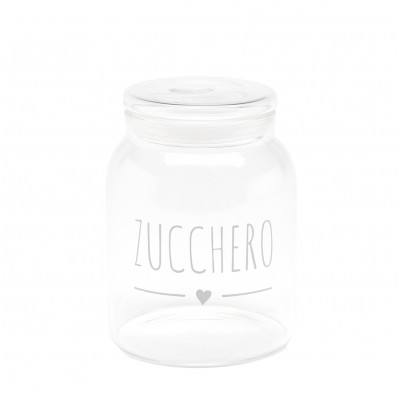 Barattolo in vetro borosilicato ZUCCHERO 1300ml