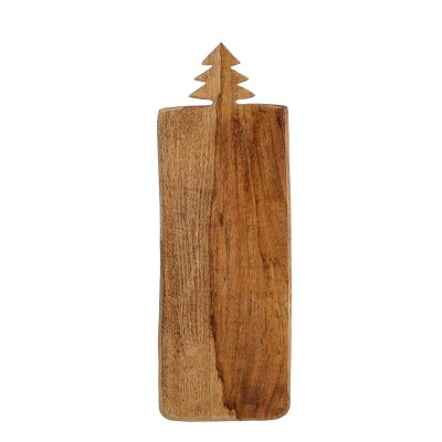 Tagliere rettangolare in legno con albero