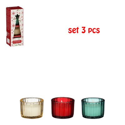 Set 3 candele profumate