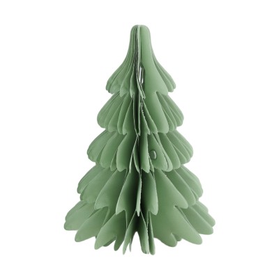 Albero in carta verde h 18 cm