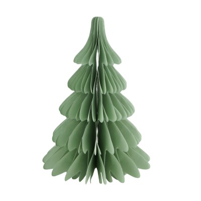 Albero in carta verde h 27 cm