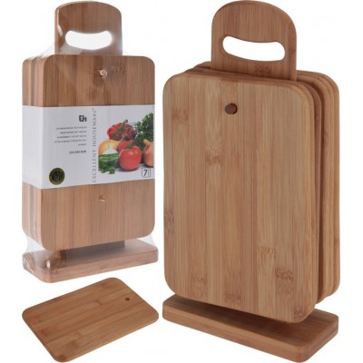 Set 6 taglieri in bamboo con supporto