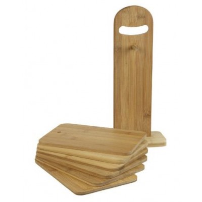 Set 6 taglieri in bamboo con supporto