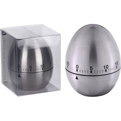 Timer da cucina a forma di uovo inox