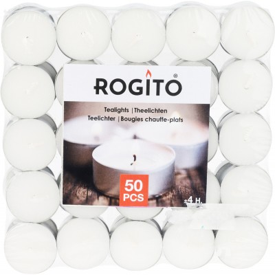 Confezione 50 tealights bianco