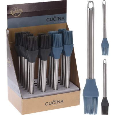 Pennello da cucina in silicone con manico in alluminio