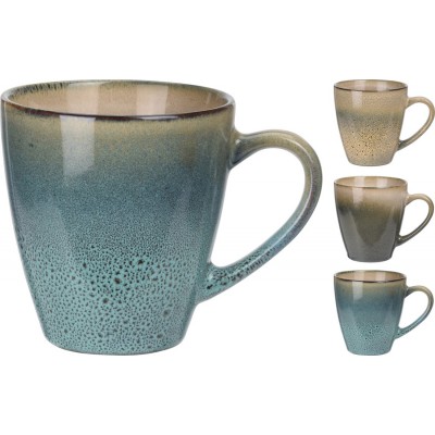 Mug in ceramica beige con base colorata 320 ml