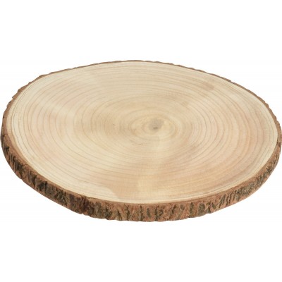 Vassoio tronco di legno naturale 30 cm