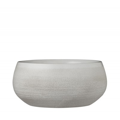 Ciotola portavaso Douro in ceramica beige d26 h12 cm