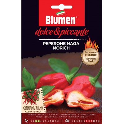 Blumen semi peperone piccante naga morich